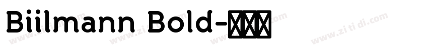 Biilmann Bold字体转换